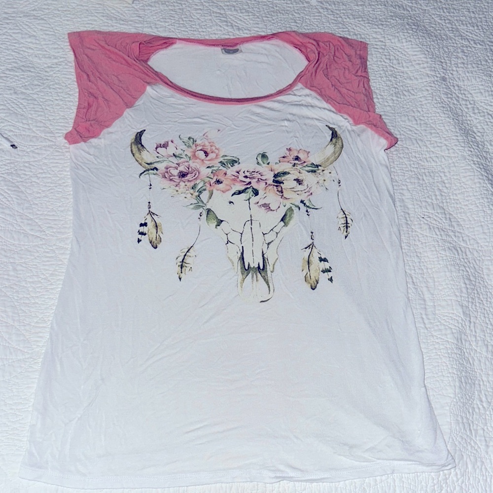 Color Bear Cattle skull shirt